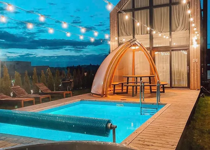 Villa Namas Su Privaciu Baseinu, Sauna Ir Kubilu!